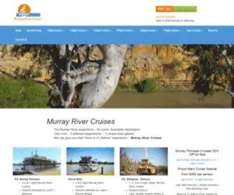 Murrayrivercruises.com.au(Murray River Cruises) Screenshot