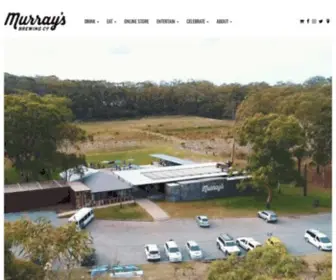 Murraysbrewingco.com.au(Port Stephens based Murray's Craft Brewing Co) Screenshot