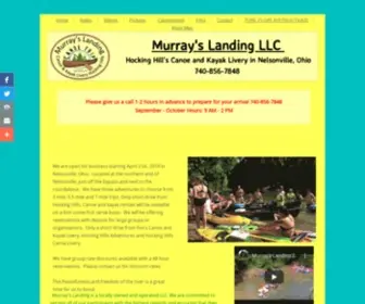 Murrayslanding.org(Hocking Hills Canoe and Kayak Livery on Hocking river with campsites) Screenshot