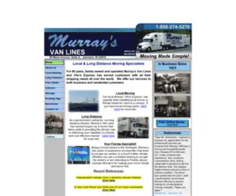 Murraysri.com(Murray's Moving and Storage) Screenshot