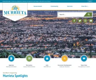 Murrietaca.gov(Murrieta, CA) Screenshot