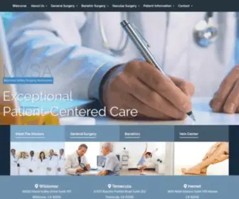 Murrietavalleysurgery.com(General, Bariatric, & Vascular Surgery) Screenshot