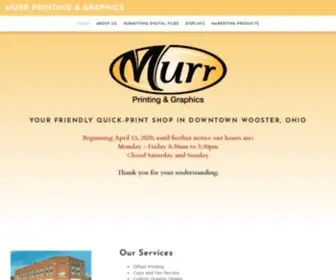 Murrprinting.com(MURR PRINTING & GRAPHICS) Screenshot