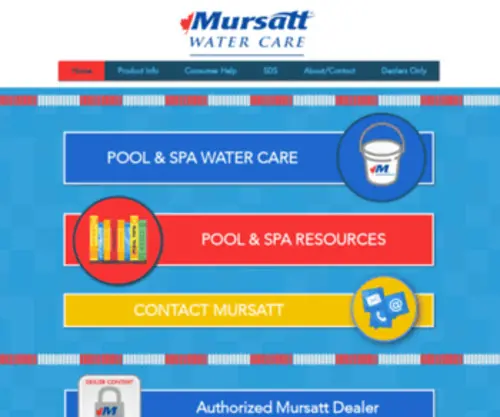 Mursatt.com(Mursatt Water Care) Screenshot