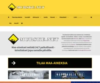 Murske.net(Murske, multa, hiekka, sora ja muut maa-ainekset helposti netistä) Screenshot