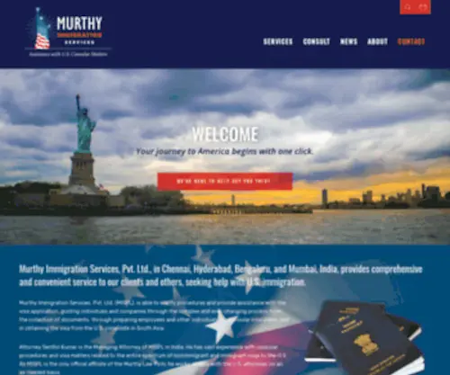 Murthyindia.com(US Immigration Support) Screenshot