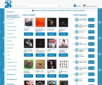 Musa24.fi(Mp3 musiikkikauppa. Osta musiikkia netistä) Screenshot