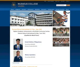 Musaeus.lk(Musaeus College) Screenshot