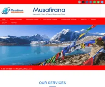 Musafirana.com(Leading B2B Travel Agent in Kolkata Sikkim Darjeeling Northeast India) Screenshot