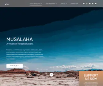 Musalaha.org(A Vision of Reconciliation) Screenshot