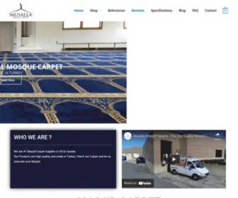 Musallamasjidcarpets.com(#1 Masjid Carpet Suppleir in USA & Canada) Screenshot