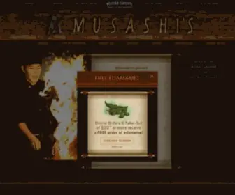Musashis.com(Musashi’s Japanese Steakhouse) Screenshot