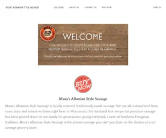 Musasllc.com(Musa's Albanian Style Sausage) Screenshot