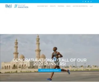 Muscatmarathon.om(2020 Home) Screenshot