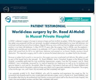 Muscatprivatehospital.com(Muscat Private Hospital) Screenshot