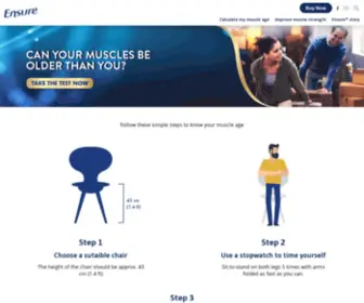 Muscleagetest.in(Ensure®) Screenshot