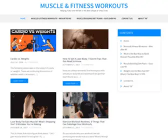 Muscleandfitnessworkouts.com(Helping Folks Over 40 Get in the Best Shape of Their Lives) Screenshot