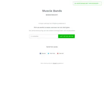 Musclebands.nl(Binnenkort geopend) Screenshot