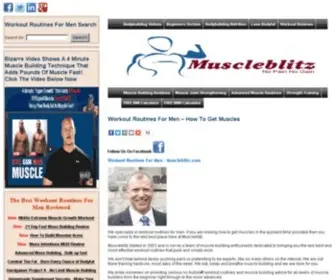 Muscleblitz.com(How To Get Muscles Fast) Screenshot