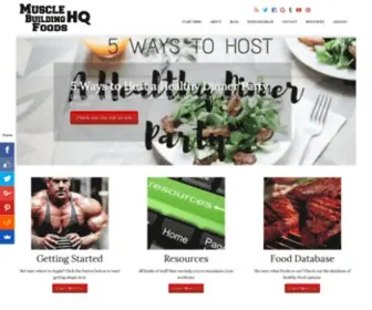 Musclebuildingfoodshq.com(Muscle Building Foods Headquarters) Screenshot