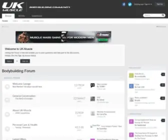 Musclechat.co.uk(UK-Muscle.co.uk Forum) Screenshot