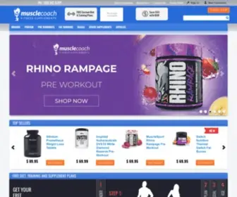 Musclecoach.com.au(Muscle Coach Supplements) Screenshot