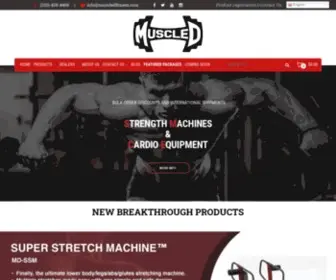 Muscledfitness.com(Commercial Strength Training Equipment) Screenshot