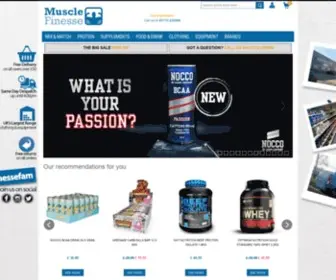 Musclefinesse.com(Bodybuilding Supplements & Sports Supplements) Screenshot