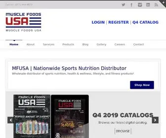 Musclefoodsusa.com(Muscle Foods USA Wholesale Distributor of Health & Wellness) Screenshot