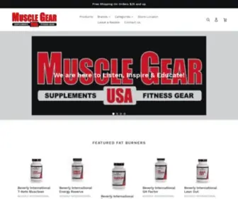 Musclegearusa.com(Muscle Gear USA) Screenshot