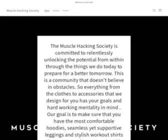 Musclehackingsociety.com(Muscle Hacking Society) Screenshot