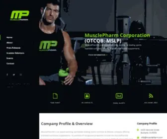Musclepharmcorp.com(MusclePharm Corp) Screenshot