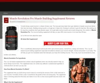 Musclerevolutionprosite.net(Muscle Revolution Pro Muscle Building Supplement Reviews) Screenshot
