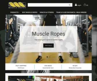 Muscleropes.com(The Strongest Name in Battle Ropes) Screenshot