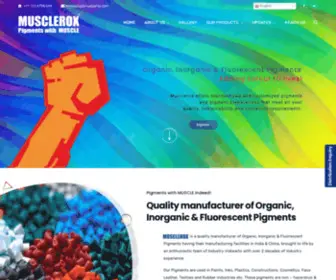 Musclerox.com(Color Pigment Manufacturers & Suppliers in India and China) Screenshot