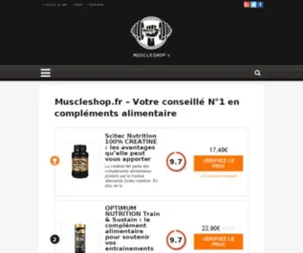 Muscleshop.fr(Magazine n°1 pour les sportifs) Screenshot