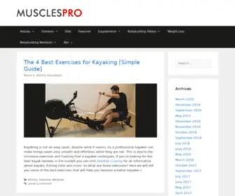 Musclespro.com(Your Ultimate Source for Fitness and Nutrition) Screenshot