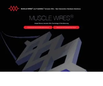 Musclewires.com(Next Generation Kits and Products for Robotics and Material Education) Screenshot