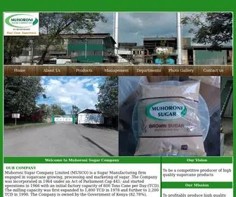 Musco.co.ke(Muhoroni Sugar Company Limited) Screenshot