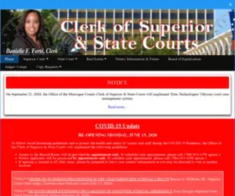 Muscogeecourts.com(Muscogee County Clerk of Superior & State Courts) Screenshot