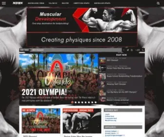 Musculardevelopment.co(Muscular Development Bodybuilding News) Screenshot