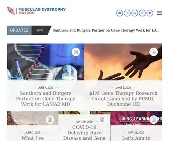 Musculardystrophynews.com(Muscular Dystrophy News Home) Screenshot