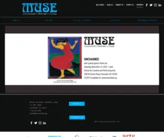 Musechoir.org(Muse Cincinnati) Screenshot