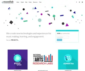 Musedlab.org(NYU Music Experience Design Lab) Screenshot