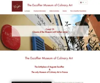 Musee-Escoffier.com(Musée Escoffier de l'Art Culinaire) Screenshot