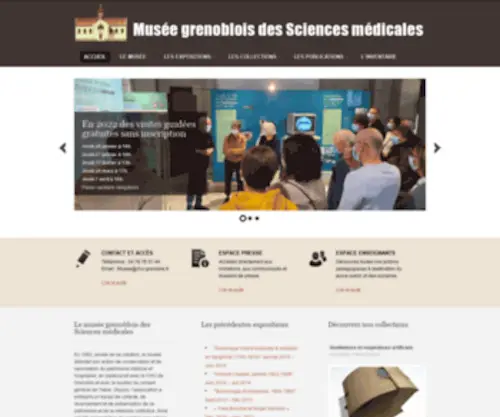 Musee-Sciences-Medicales.fr(Musée grenoblois des Sciences médicales) Screenshot