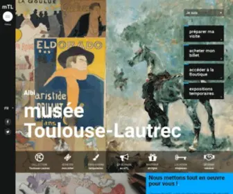 Musee-Toulouse-Lautrec.com(Musée Toulouse) Screenshot