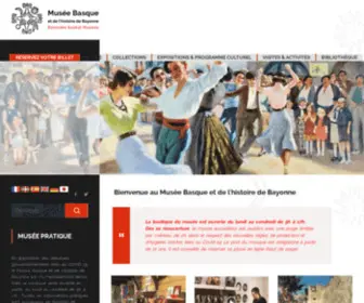 Museebasque.com(MUSEE BASQUE) Screenshot