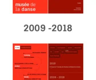 Museedeladanse.org(Musée de la danse) Screenshot