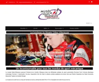 Museegillesvilleneuve.com(Musée Gilles) Screenshot